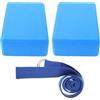 Holibanna Set Yoga Training Kit Brick e Tension Band Blu Eva