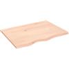 Qnhdfrt Ripiano Legno Rovere Massello 80x60x2 cm per Tavolo Scrivania