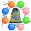 Smasiagon Palloncini D'acqua Riutilizzabili, 8 Pezzi Bombe Acqua Magnetiche Ricaricabili, Facile da Riempire e Autosigillante per Estivi Piscina Spiaggia Giardino Palloncini Gioco per Bambini e adulti