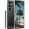 OEVNLZ M25 - Smartphone 4G ultra sbloccato, Dual SIM, schermo grande da 7,3 pollici, telefono Android con telaio in metallo, 8 GB di memoria RAM + 256 GB di memoria dati, telefono cellulare senza