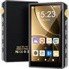 ZAQE Lettore MP3 Hi-Fi con Bluetooth e WiFi, lettore musicale ad alta risoluzione ZAQE Android 12, DAC DSD senza perdita di dati Flac, Dotato di una scheda di memoria da 64 GB, supporta fino a 512 GB