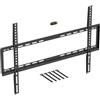 D-Line Staffa da parete per TV da 50 a 85 pollici, staffa per a profilo ultra basso con livella a bolla, supporto piatto a parete per TV - VESA 200 x 200 mm - 600 x 400 mm, supporta fino a 60 kg