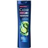 CLEAR Men Refreshing Anti-Dandruff Shampoo 225 ml - Deep Oil & Grease Control Hair Cleanser with Mentolo & Citrus Extract, 48 h Fresh Scalp Treatment for Men Pack OF 3