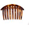 niavida Steck pettine lato pettine fatto a mano acetato 12 cm Avana - Biondo - Marrone - Made in France