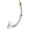SEAC Fast WV, Snorkel con Top Anti-Splash e Valvola di Scarico Unisex Adulto, Trasparente/Giallo, Standard