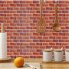 A.Monamour Adesivi per Piastrelle da Parete Adesivi per Mattonelle Autoadesivo Marmo Mattone Effetto 3D Impermeabile PVC Decorazione Murale per Cucina Bagno Lavanderia 15cmx30cm