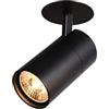 Jadssox Faretti Da Soffitto A LED Con Montaggio A Filo Orientabili, Faretti Da Incasso A Soffitto Con Rotazione A 360°, Illuminazione D'accento Direzionale For Quadri Artistici(Black-6000K,30W)