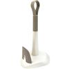 Ecoplast | Portarotolo da Cucina in Plastica, Porta Scottex Carta Cucina, Colore Bianco Perla & Tortora, Made in Italy