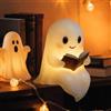 CHENBOOW Lampada da Lettura a Forma di Fantasma,Decorazione di Halloween 15 cm,Luce Notturna con Fantasma,Luce Notturna a LED 3D per Halloween,per Carnevale,Carnevali e Feste a Tema,Halloween