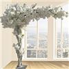 Generic Simulazione di Un Albero di Ciliegio,Alberi di Ciliegio Artificiali,Grande Albero di Ciliegio Artificiale Bianco,Fatto a Mano per Casa Ufficio Interno Esterni Decorativo,1.2x0.8m/3.9x2.6ft