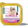 The Choice Paté al Salmone per Gatti Sterilizzati - Umido Senza Cereali - 100 g Prezzo x 6 unità