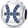 Mon & Sons Ciondolo a forma di segno zodiacale, in argento Sterling 925, compatibile con braccialetti Pandora Charm Moments, Metallo Argento sterling, Nessuna pietra preziosa
