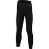 FALKE Wool-Tech Long K Ti lana filo funzionale asciugatura rapida 1 pezzo, Calzamaglia Unisex Bambini, Nero Black 3000, 146-152