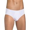 Sloggi Basic Midi Slip da Uomo, Bianco (White), 4