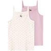 NAME IT Nkfstrap Top 2p Buttercream Floral Noos magliette, Bambine e ragazze, Buttercream, 158-164