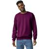 Gildan Fleece Crewneck Sweatshirt, Style G18000, Multipack Maglia di Tuta, Bordeaux, L Uomo