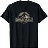Jurassic World Camouflage Background Fill Logo Maglietta