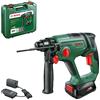 Bosch Martello perforatore a batteria UniversalHammer 18V (1 batteria da 2,5 Ah, 18 Volt System; foratura/foratura a percussione/scalpellatura; potenza del colpo da 2,0 J, SDS Plus)