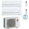Mitsubishi Climatizzatore Condizionatore Mitsubishi MSZ-AP Wifi R32 Dual Split Inverter 9000 + 9000 BTU con U.E. MXZ-2F33VF Classe A++/A+