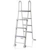 Gre ES1213 Scala Acciaio zincato Piscine Fuori Terra 3 gradini 134 cm