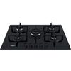 Whirlpool Piano Cottura a Gas 5 Fuochi 73 cm in Vetro colore Nero - GOA 7523/NB1