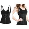 YUYTE Corsetto Sottoseno Donna, Top Modellante Regolabile, Canotta Modellante a Forma di Corpo Addome Forte Modellante Corsetto Modellante per Cosplay Spettacoli Teatrali (Nero)