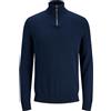 JACK & JONES Jjeemil Knit Half Zip Maglione Uomo (Pacco da 1)