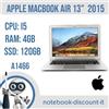 Apple MacBook Air 13" 2015 A1466 Cpu i5@ 1,60Ghz Ram 4 Gb SSD 120Gb Monterey