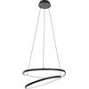 EGLO Lampadario LED moderno Ruotale nero ø55cm, luce calda 4800 lumen, EGLO