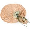 Mopec - MOD. AA57100 - Set di ventagli, Fatti con Foglie di Palma, Colore: Beige, Dimensione: 2 x 13 x 14 cm, Confezione da 3 Pezzi