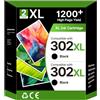 Washope 302XL Nero Cartucce Compatibili per HP 302 per Envy 4527 4520 (1 Nero)