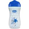 Chicco Glowing Cup Bicchiere Antigoccia Bambini 266 ml, Blu, Confezione da 1