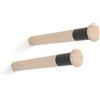 Rei MT310 Supporto da parete per bicicletta Ø 3,8 x 31 cm legno (2 pezzi)