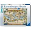 Ravensburger - Puzzle 2000 Pezzi Around The World | Puzzle 2000 Pezzi | Rompicapo Adulti E Bambini Dai 14 Anni In Su | Regalo Per Bambini E Adulti | Misure 98x75cm | Tecnologia Soft-click