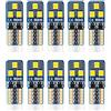 Generic 10pcs Lampadine W5W T10 LED 6500K Bianca 12V 6SMD 2835 Chip Luci Interne Auto Moto 501 194 168 LED per Luce Posizione Luci Laterale luci Cortesia Luce Bagagliaio Luci Targa