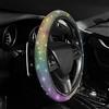URAQT Coprivolanti per Auto, Coprivolante Universale 36-38 cm, Coprivolante Auto con Bling Bling Scintillante Strass per la Maggior Parte delle Automobili (Multicolore)