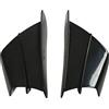 KIMISS Ala Aerodinamica, Spoiler Laterale Moto Carena Anteriore Winglets Aerodinamici Ali per NINJA400 NINJA250 Z900 Z1000(Nero lucido)