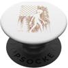 Alien Extraterrestrial Sci-Fi UFO Space Alien Bandiera Americana UFO Spazio Extraterrestre Fantascienza Fan PopSockets PopGrip Adesivo