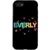 Everly Figlia Sorella idee regalo di com Custodia per iPhone SE (2020) / 7/8 Everly - Bellissimo nome con farfallas