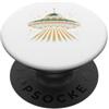 Alien Extraterrestrial Sci-Fi UFO Space Alien Universo UFO Rapimento Spazio Fascio Extraterrestre PopSockets PopGrip Adesivo