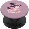 Magical Axo Society Axolotl - Cappello magico da mago per Halloween, fantasia kawaii PopSockets PopGrip Adesivo
