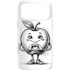 Cute Apple Fruit for Children Kids & Adu Custodia per iPhone 17 Pro Max Disegno a matita con simbolo del cuore grafico mela con cuore