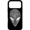 Alien Extraterrestrial Sci-Fi UFO Space Custodia per iPhone 17 Pro Max Alien Head Fingerprint Spazio UFO Fantascienza Extraterrestre
