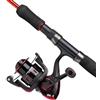 Abu Garcia Cardinal X Spinning Combo | Canna da spinning e mulinello per pescatori di predatori | Set di pesca con esche artificiali per lucci, persici, lucioperca, trote | Nero rosso | 2,13 m 10-30 g