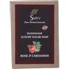 SVATV Handmade Sapone with natural, soothing herbs of Rose & Cardamom Moisturized - Traditional Ayurvedic Herbal body Sapone bars for Men & Women, all skin types - 100g