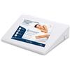 Tex family Cuscino Triangolare Antireflusso e Sostegno Gambe | Alza Materasso per Migliorare Respiro Notturno | Ideale per Gravidanza e Circolazione, Bianco, Unica, Poliestere, cm. 50x50 alto circa 12 cm