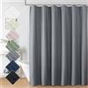 Aiyufeng Moga - Tenda da doccia in tessuto di alta qualità, per bagno, idrorepellente e lavabile in lavatrice, dimensioni standard, 182,9 x 182,9 cm (larghezza x lunghezza), colore: grigio