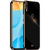 HONLEN Custodia per HUAWEI P Smart 2019 / HONOR 10 Lite (6.21 Inches), Cover Morbida in Silicone TPU, Design del Telaio Galvanico - Nero