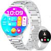 FitVigor Smartwatch da donna, 1,43 HD AMOLED Smartwatch con funzione telefonica/Cinturino in metallo premium, orologio sportivo in con 120+ modalità sportive, monitoraggio del sonno, Argenté
