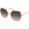 Guess GU7843 28F | Occhiali da Sole Graduati o Non Graduati | Prova Online | Metallo | Ovali / Ellittici, Farfalla | Oro rosa | Adrialenti